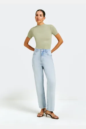 Hering Calça Jeans Feminina Reta Básicos do Brasil