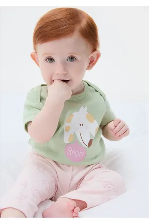 Hering Conjunto Bebê Menina Body e Legging Em Ribana Estampada