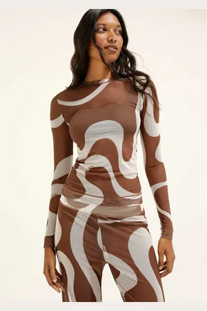 Hering Blusa Manga Longa Estampada Em Tule Hering + Cosmo