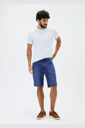 Hering Bermuda Jeans Masculina Reta Soft Touch