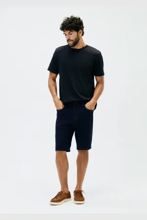 Hering Bermuda Jeans Masculina Reta Soft Touch