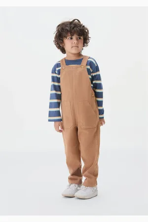 Hering Jardineira Longa Infantil Menino Toddler Em Sarja
