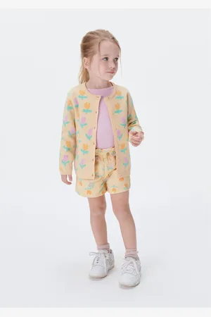Hering Cardigan Em Tricô Infantil Menina Toddler Estampado