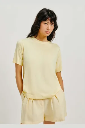 Hering Blusa Feminina Manga Curta Em Tricô Leve