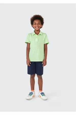 Hering Camisa Básica Polo Infantil Menino Manga Curta Em Piquet