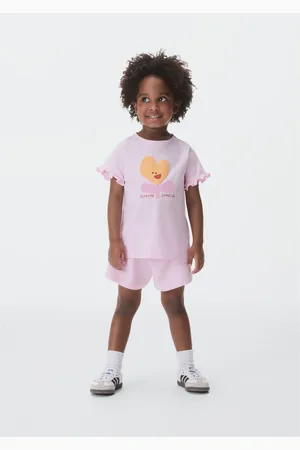Hering Conjunto Curto Infantil Menina Toddler Estampado