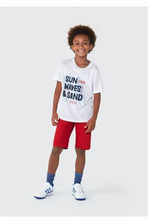 Hering Bermuda Básica Infantil Menino Em Sarja