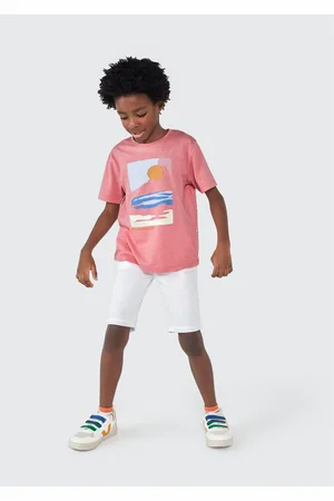 Hering Camiseta Infantil Menino Manga Curta Tradicional Com Estampa