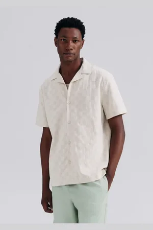 Hering Camisa Masculina Manga Curta Texturizada