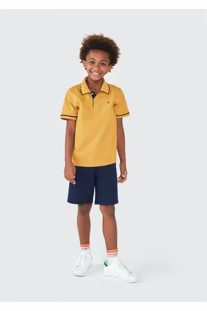 Hering Camisa Polo Básica Menino De Algodão Com Bordado