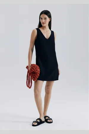 Hering Vestido Curto Decote V Em Peach Touch