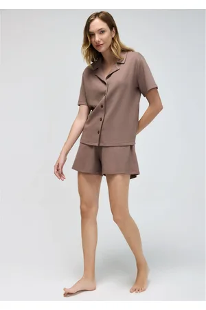 Hering Pijama Curto Feminino Em Malha Thermal