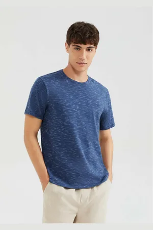 Hering Camiseta Básica Masculina Regular Em Malha Jet Com Bordado