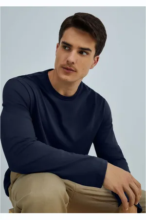 Hering Camiseta Básica Masculina Manga Longa Comfort Super Cotton
