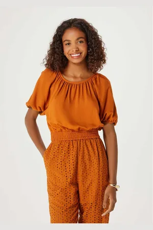 Hering Blusa Cropped Feminina Manga Bufante