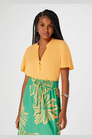 Hering Blusa Feminina Decote V Com Botões