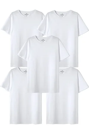 Hering Kit Com 5 Camisetas Básica Infantil Unissex Manga Curta Slim