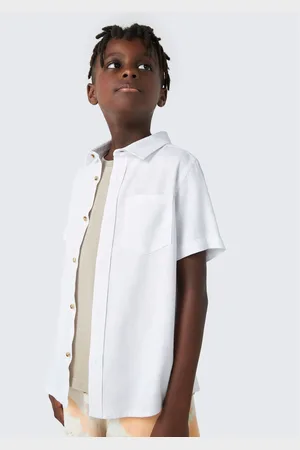 Hering Camisa Infantil Menino Manga Curta Com Linho