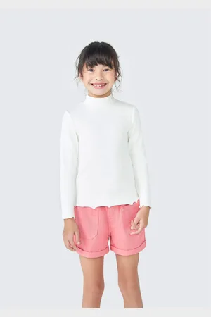 Hering Blusa Básica Infantil Menina Manga Longa Com Gola Alta
