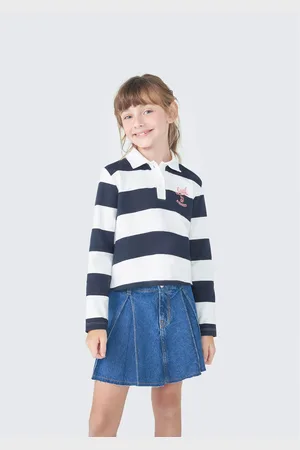 Hering Camiseta Polo Infantil Menina Com Bordado