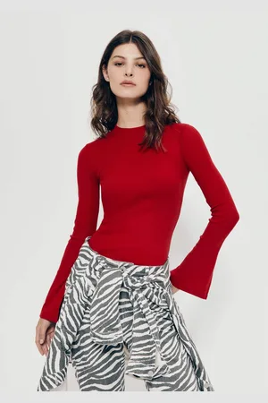 Hering Blusa Feminina Manga Longa Em Ribana