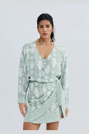 Hering Blusa Feminina Manga Longa Estampada Em Viscolinho