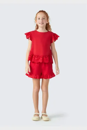 Hering Shorts Infantil Menina Com Laise e Babados