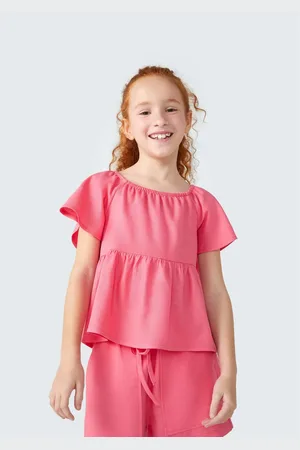 Hering Blusa Bata Infantil Menina Com Linho