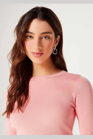 Hering Blusa Feminina Cropped Manga Longa Em Tricô