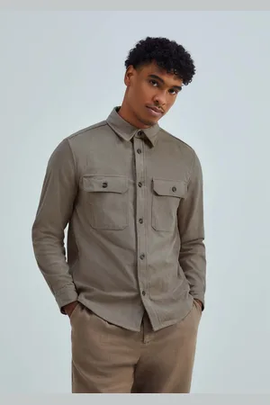 Hering Camisa Overshirt Masculina Manga Longa Em Veludo Cotelê