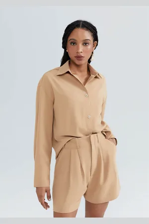 Hering Camisa Feminina Manga Longa Em Crepe