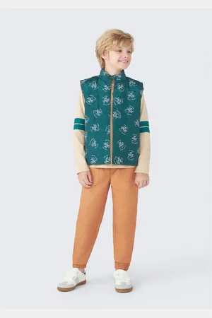 Hering Colete Puffer Infantil Menino Gola Alta Dupla Face