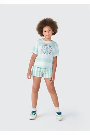 Hering Blusa Infantil Menina Manga Curta Com Estampa