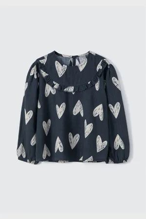 Hering Blusa Bata Infantil Menina Toddler Com Babado