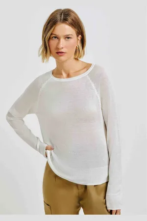 Hering Blusão Básico Feminino Em Tricô Com Fenda Lateral