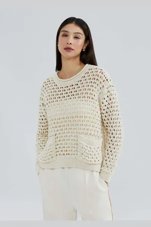 Hering Blusão Feminino Em Tricô Com Bolso