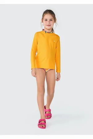 Hering Camiseta Infantil Unissex Manga Longa Com Proteção Solar