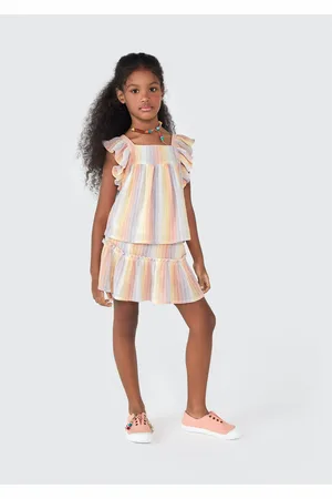 Hering Blusa Regata Infantil Menina Com Babados