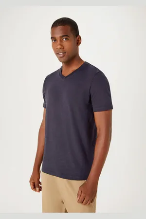 Hering Camiseta Básica Masculina Slim Em Malha Flamê