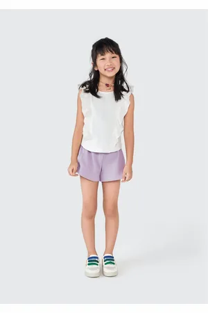 Hering Blusa Cropped Infantil Menina Com Babados