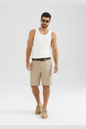Hering Bermuda Masculina Cargo Em Sarja Peletizada