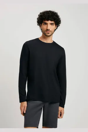 Hering Camiseta Básica Masculina Manga Longa Pima