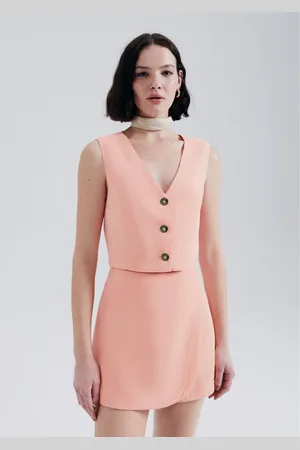 Hering Colete Feminino Cropped Em Viscose