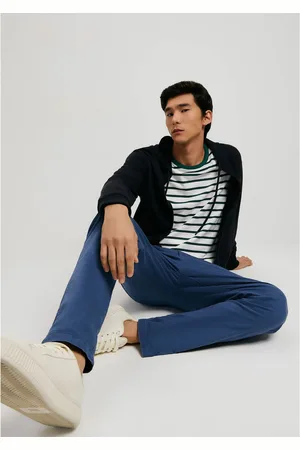 Hering Calça Básica Masculina Chino Slim Em Sarja Com Elastano