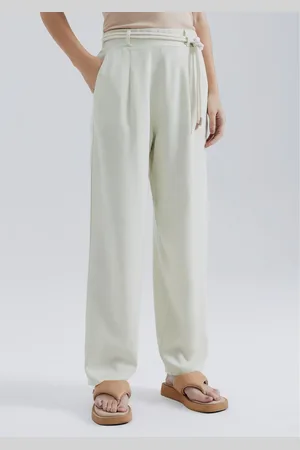 Hering Calça Feminina Carrot Cintura Alta Em Viscolinho