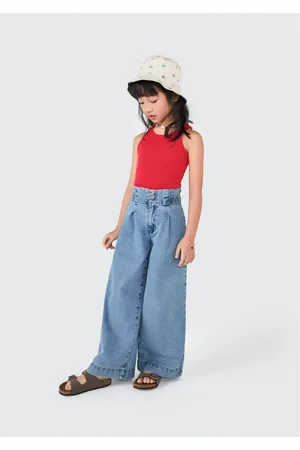 Hering Calça Jeans Infantil Menina Com Pregas