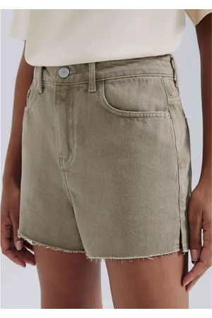 Hering Shorts Feminino Cintura Média Em Sarja