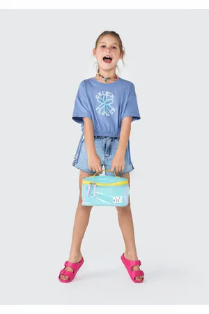 Hering Blusa Infantil Menina Manga Curta Amarração