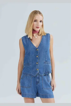 Hering Colete Jeans Feminino