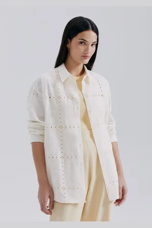 Hering Camisa Feminina Manga Longa Em Laise